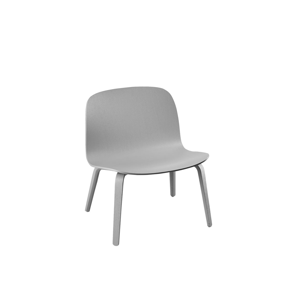 Muuto | Visu Lounge Chair Wood Base - Grey – OSCAR AND WILLOW